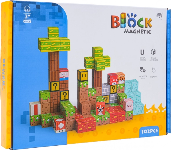 3D magnetinė konstravimo rinktinė – 102 vnt.