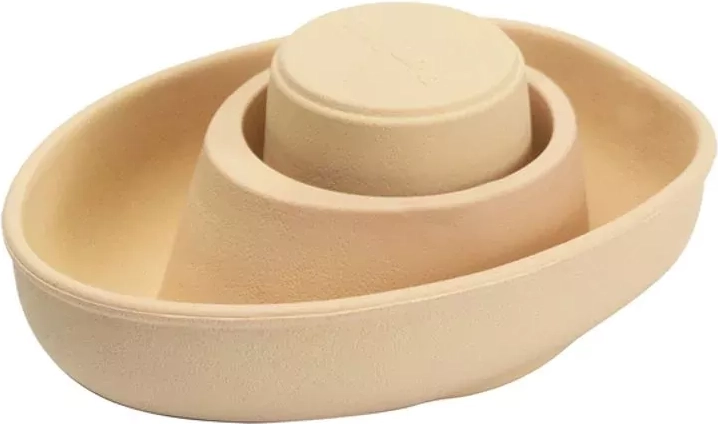 Orange rubber boat PlanToys