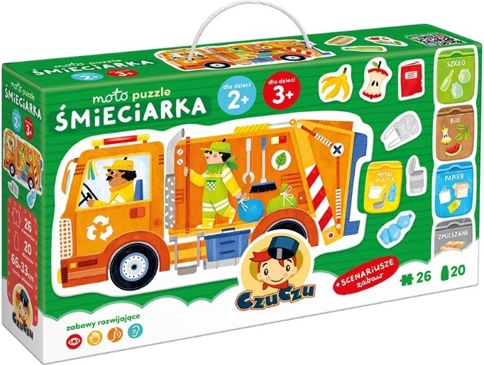 Puzzle Moto – šiukšliavežis, 26 dalių