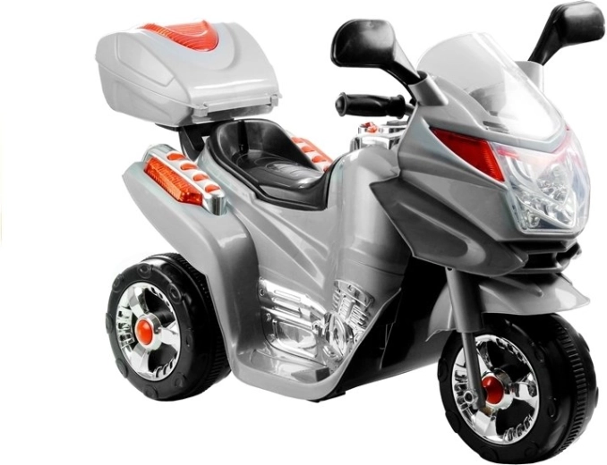 Children's Electric Tricycle Motorcycle, Silver