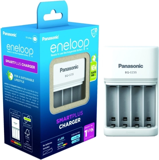 Įkroviklis ENELOOP Smart & Quick BQ-CC55 be akumuliatorių