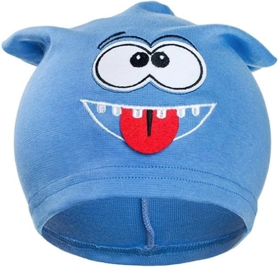 Kids’ autumn beanie New Baby Smíšek light blue 110 (4–5 years)