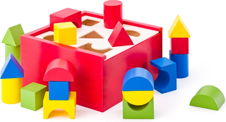 Woody Wooden Shape Sorter Box