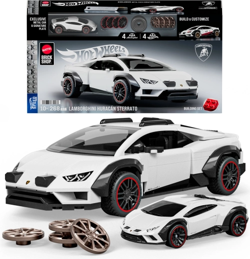Mattel Brick Shop Hot Wheels Speed Series Lamborghini Huracán Sterrato Building Set