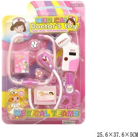 Children's doctor kit on a blister card