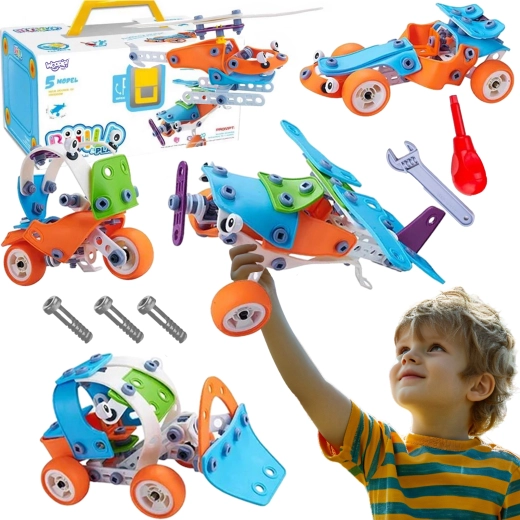 WOOPIE STEM transporto priemonių konstruktorius 5 viename