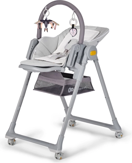Kinderkraft Select maitinimo kėdutė ir gultukas 2in1 Lastree grey