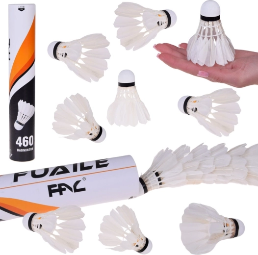 Natural Feather Badminton Shuttlecocks 12 pcs in a Tube