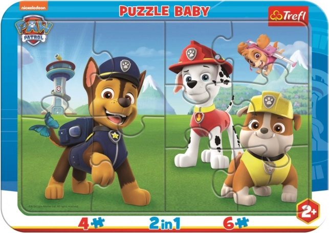 Baby Puzzle Happy PAW Patrol 2-in-1, 10 pieces