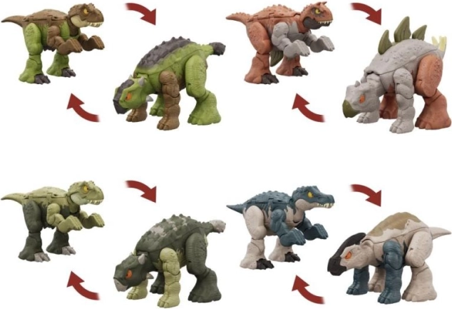Juros periodo pasaulis: transformuojamas dinozauras 2 viename
