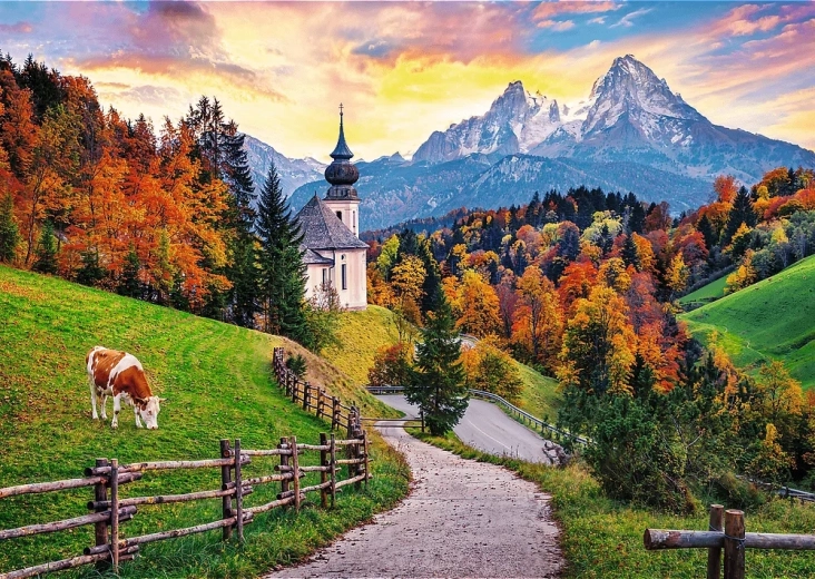 Dėlionė „Ruduo Bavarijos Alpėse“ – 2000 detalių