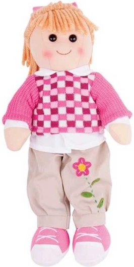 Cloth Doll Melanie 38 cm – Bigjigs Toys