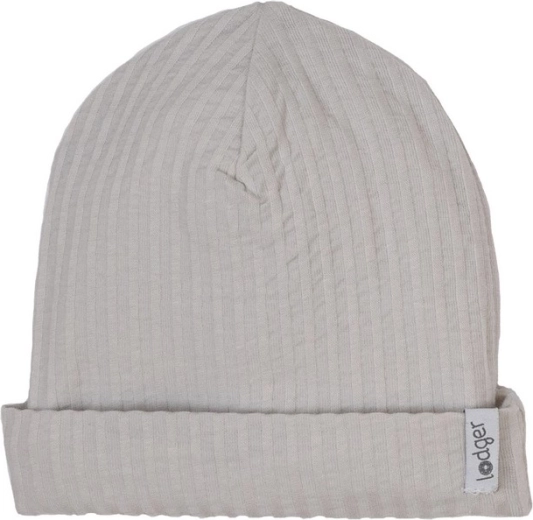 Lodger cotton beanie hat seersucker steel 0–6 months