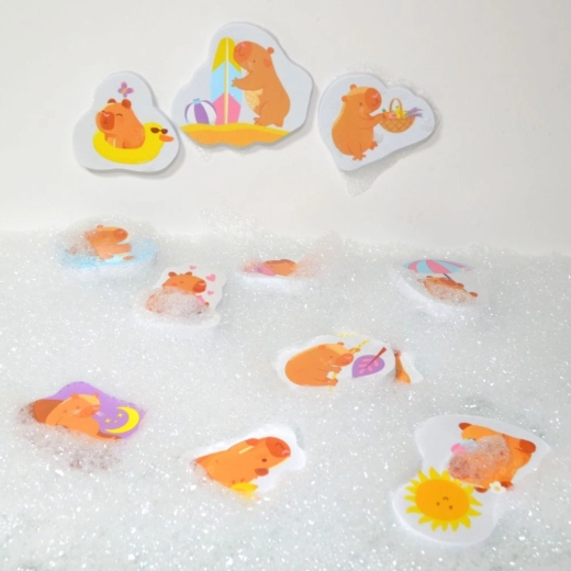 Cheerful capybara design
