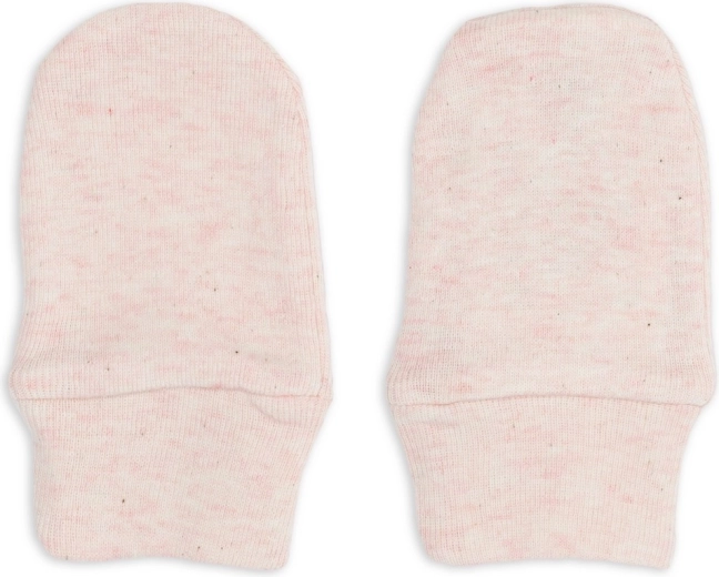 Lodger anti-scratch mittens made of organic cotton melange tan