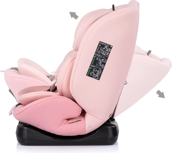 Comfort on the road: 5 recline positions and soft padding
