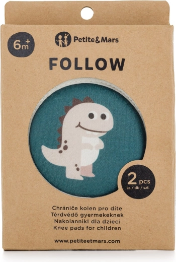 Petite&Mars elastingos kelių apsaugos ropojimui Follow Misty Green