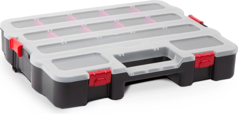 Folding organizer for small materials