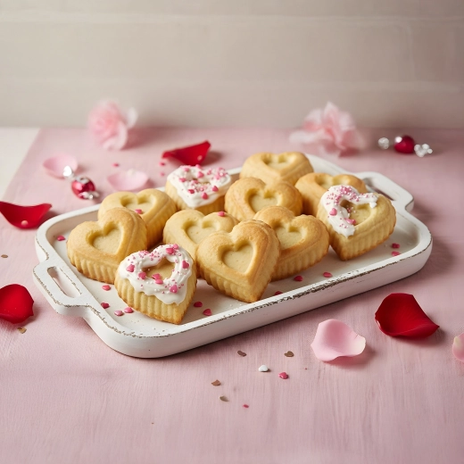 Silicone heart-shaped baking mold