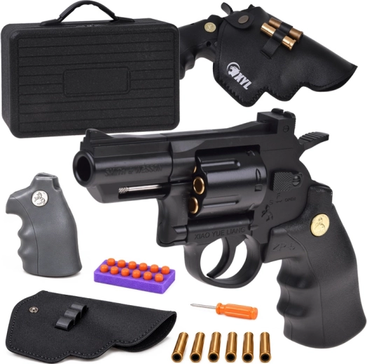 Children's Revolver with Interchangeable Parts in a Case