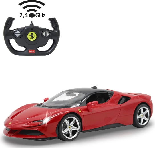 Jamara Ferrari SF90 Stradale RC automobilis 1:14 raudonas – 1 vnt.