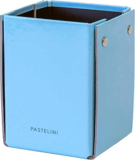 Pastelini laminated pencil cup blue