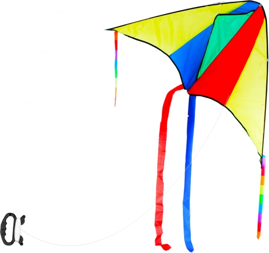 Colorful flying kite 110 × 63 cm with handle
