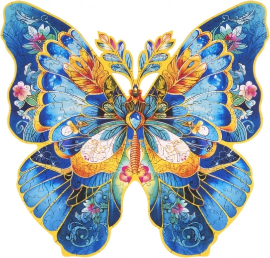Medinė dėlionė „Morpho Helena“ drugelis