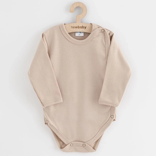Baby full-snap bodysuit new baby classic ii light beige