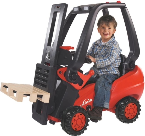 Vaikiškas minamas šakinis krautuvas BIG LINDE Forklift