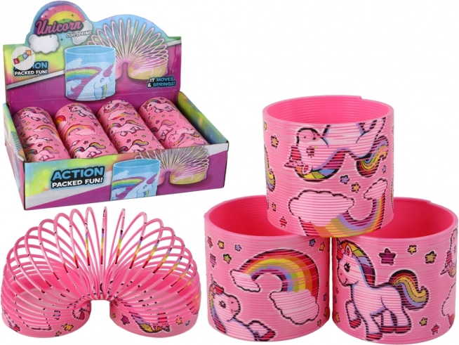 Iconic Pink Relaxation Spring with Unicorn 6 cm