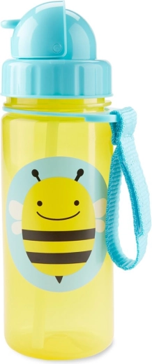 Skip Hop Zoo puodelis su šiaudeliu, bitutė, 385 ml