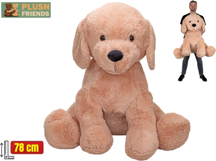 Plush Friends smėlinis pliušinis šuo 78 cm
