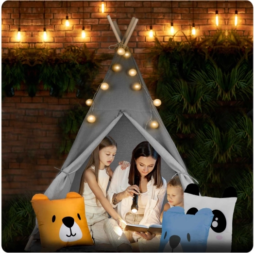 Magical atmosphere with twinkle lights