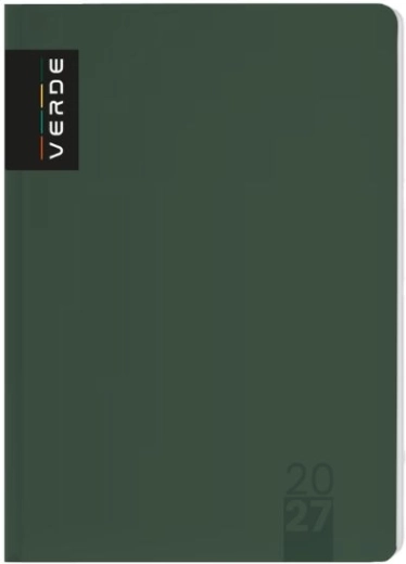 Verde A5 kasdienis dienoraštis 2027 m. žalias
