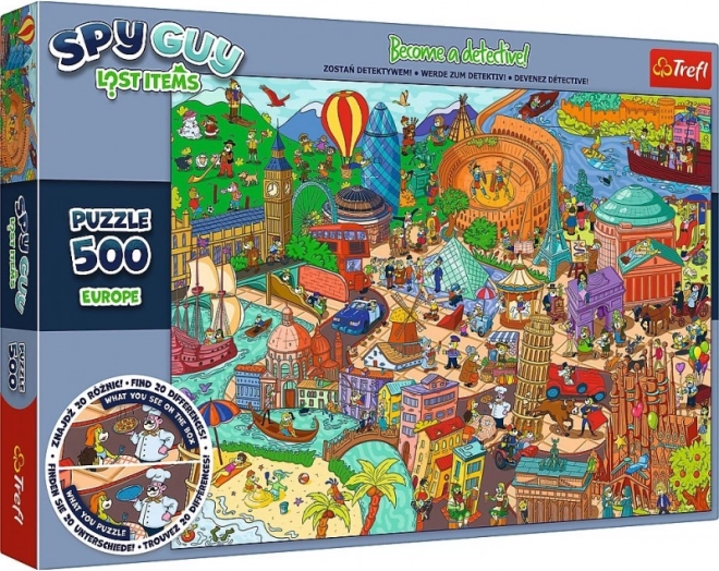 Puzzle 500 pieces Spy Guy Lost Items Europe