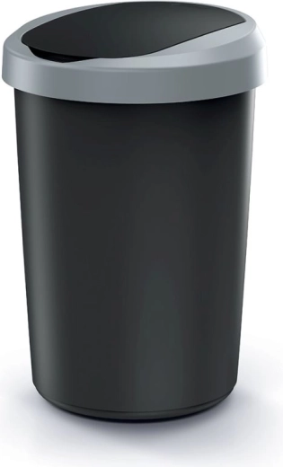 Šiukšliadėžė su atlenkiamu dangčiu 40 l COMPACTA R