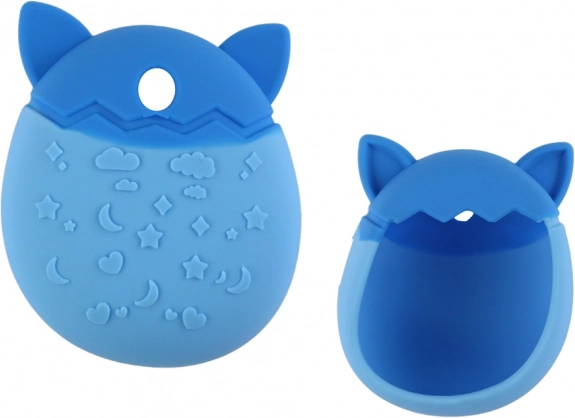 Silikoninis Tamagotchi dėklas mėlynos katės formos