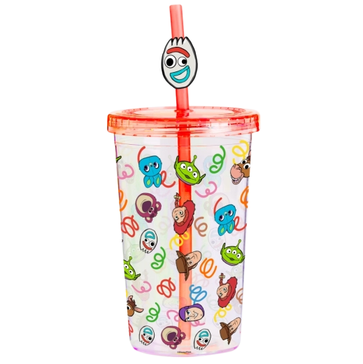 Toy Story vaikiškas puodelis su šiaudeliu
