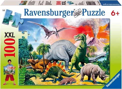 Ravensburger dėlionė „Tarp dinozaurų“