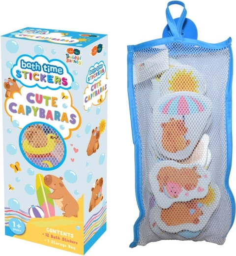 Capybara Bath Stickers Buddy & Barney