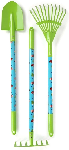 Patvarūs metaliniai įrankiai vaikiško dydžio