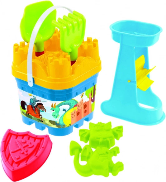 Sand set with castle and water mill