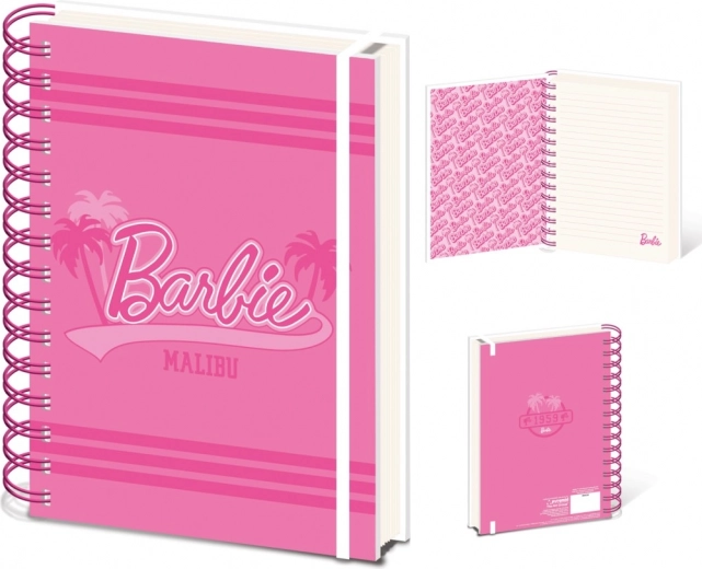 Spiralinis sąsiuvinis A5 BARBIE (Malibu) – linijomis