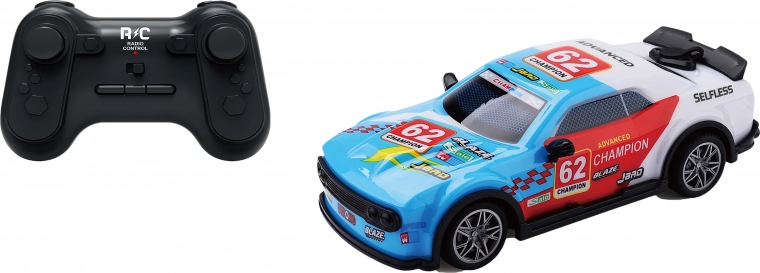 Šviečiantis ir dūmus leidžiantis RC automobilis Champion 19 cm