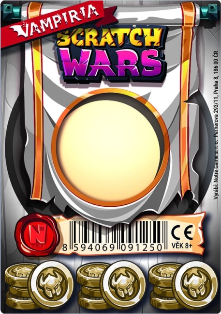 Scratch Wars – nutrinama ginklų kortelė Vampiria