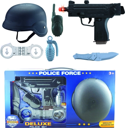 Policijos automatas su priedais – 6 vnt. rinkinys