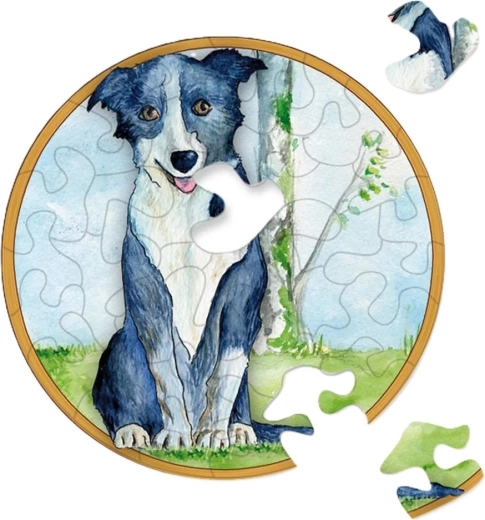 Round Puzzle CURIOSI Picoli – Dog, 33 Pieces