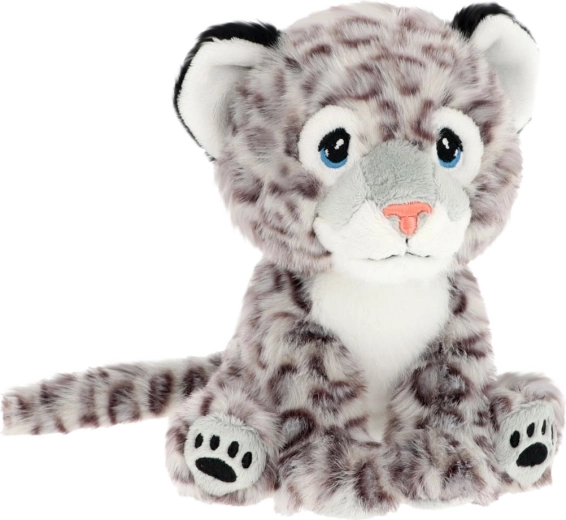 Keel Toys Keeleco snieginis leopardas – ekopliušinis žaislas 14 cm