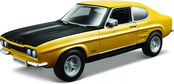 Bburago Ford Capri RS2600 geltonas modelis 1:32